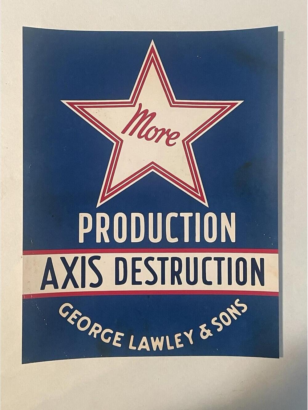 WW2 WWII Axis Destruction Propoganda Recruitment PRINT 8.5"x11" Ad Sign Hitler